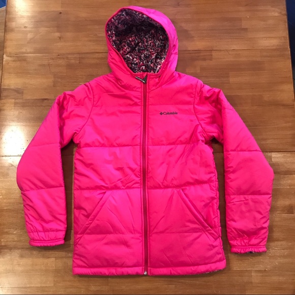 COLUMBIA Girls Pink Snow Jacket